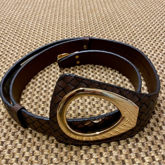 Coldwater Creek brown adjustable bonded belt woman’s 1X/2X - Picture 4 of 17